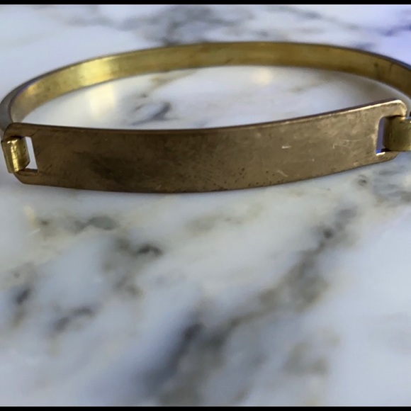 Vintage brass cuff bracelet - Picture 2 of 2
